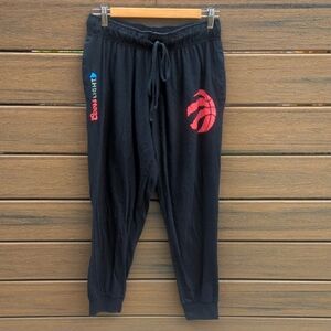 Raptors Coors Light Black Capri Drawstring Joggers - Size Large Good Condition
